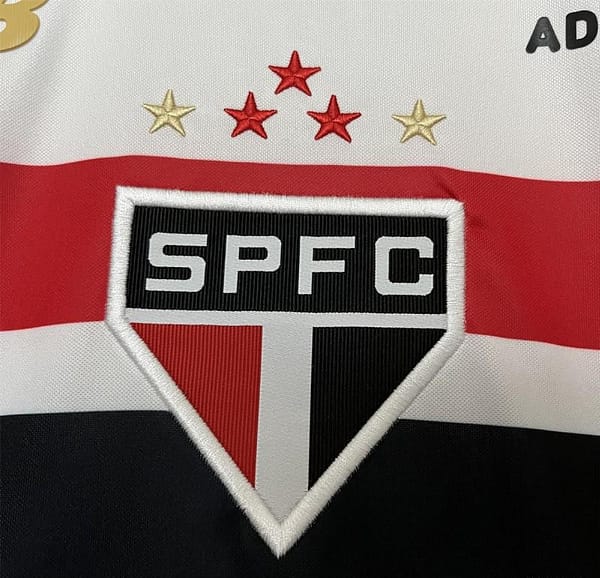 25/26 São Paulo Home Jersey With Chest Sponsor - Image 3