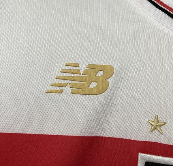 25/26 São Paulo Home Jersey With Chest Sponsor - Image 4