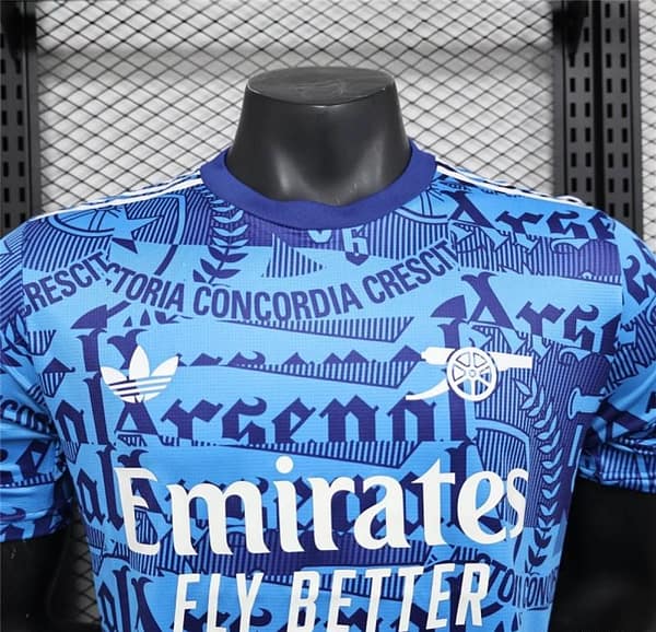 25/26 Player Version Arsenal Match Training Blue Jersey - Image 2