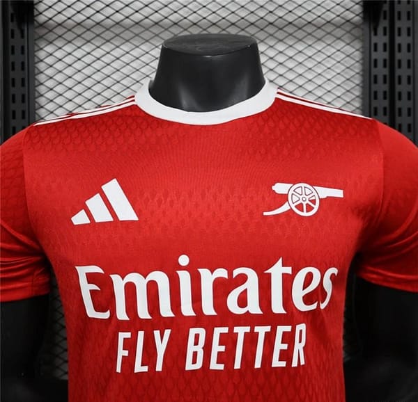 25/26 Player Version Arsenal Match Training Red Jersey - Image 4