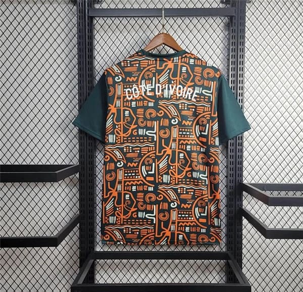 2024 Ivory Coast Pre-Match Train Jersey - Image 4