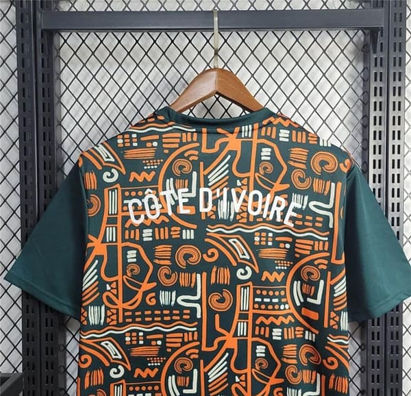 2024 Ivory Coast Pre-Match Train Jersey - Image 6