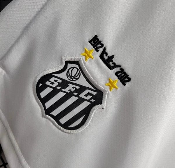 11/12 Retro Santos Home Shorts Jersey - Image 4