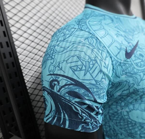 25/26 Player Version Barcelona Special Edition Blue Dragon Jersey - Image 9