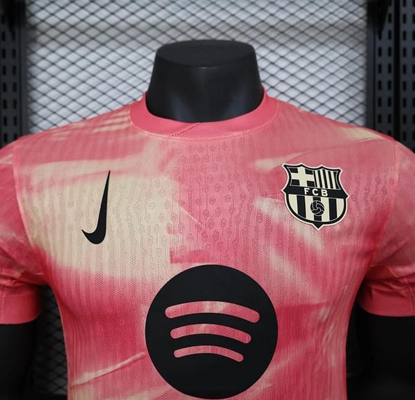 25/26 Player Version Barcelona 125th Anniversary Pink Special Edition Jersey - Image 2
