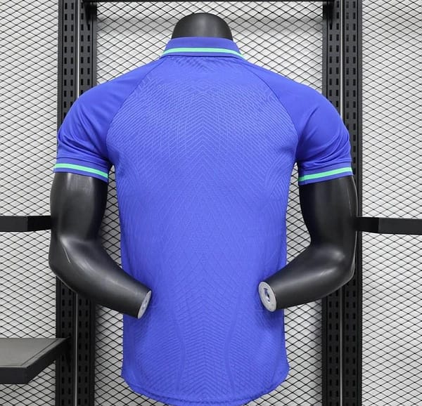 25/26 Player Version Brazil POLO Blue Jersey - Image 3