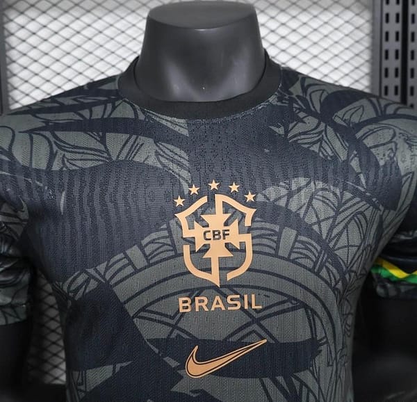 25/26 Player Version Brazil Special Edition Black Jersey - Image 2