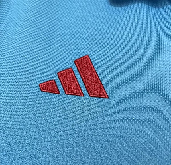 25/26 Flamengo Light Blue Polo Jersey S-XXXXL - Image 5