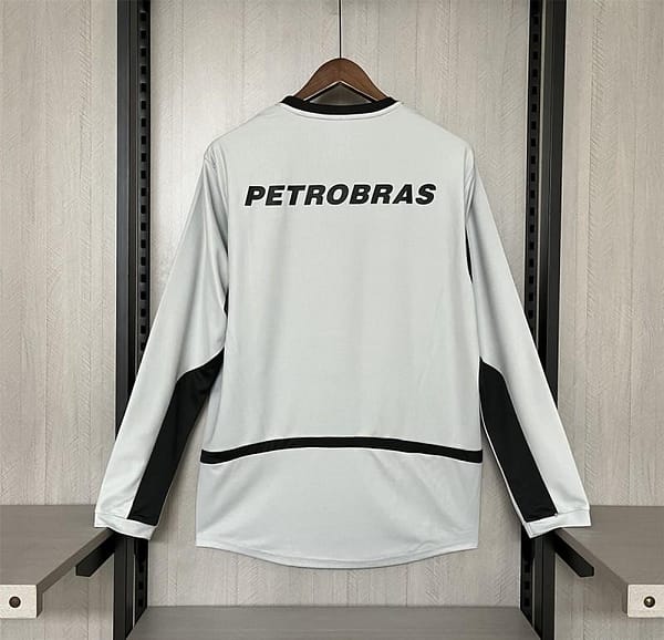 02/03 Retro Flamengo Grey Goalkeeper Long Sleeve Grey Jersey - Image 2