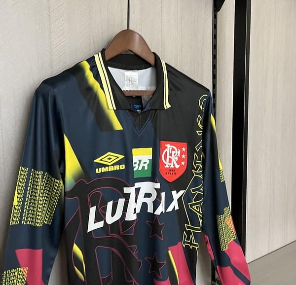 Retro1997/98 Flamengo Black Goalkeeper Long Sleeve Jersey - Image 6