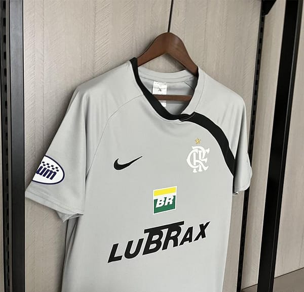 2008/09 Retro Flamengo Goalkeeper Grey Jersey - Image 6