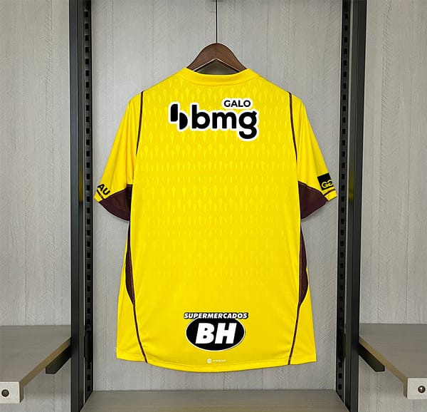 24/25 Atlético Mineiro Limited Edition Goalkeeper Yellow All Sponsors - Image 2