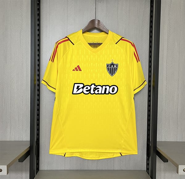 24/25 Atlético Mineiro Limited Edition Goalkeeper Yellow All Sponsors - Image 4