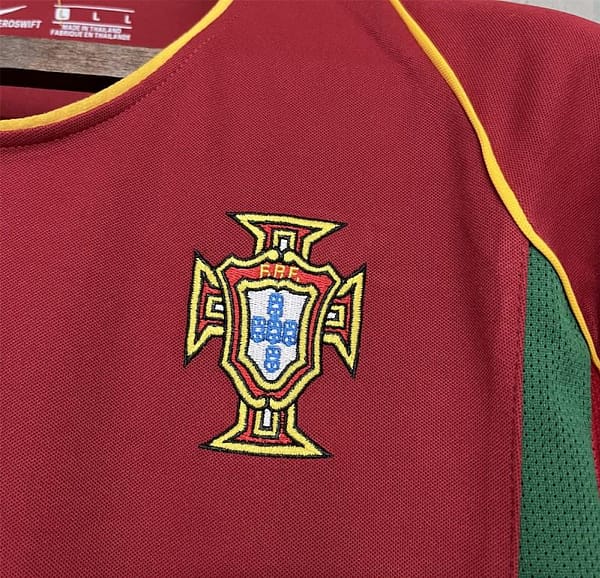 2002 Retro Portugal Home Jersey - Image 4