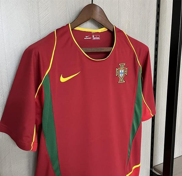 2002 Retro Portugal Home Jersey - Image 6