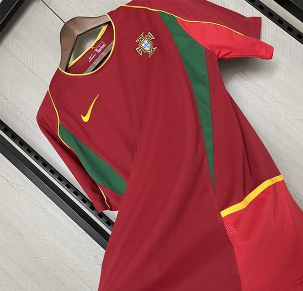 2002 Retro Portugal Home Jersey - Image 7