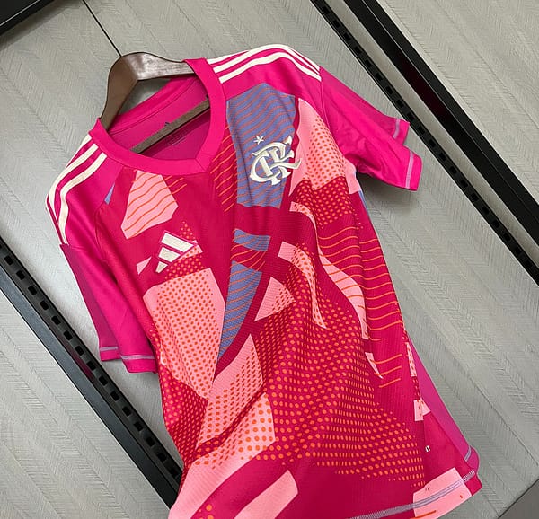25/26 Flamengo Goalkeeper Pink Jersey S-XXXXL - Image 2