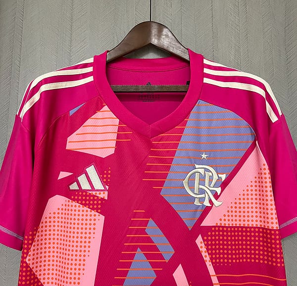 25/26 Flamengo Goalkeeper Pink Jersey S-XXXXL - Image 4