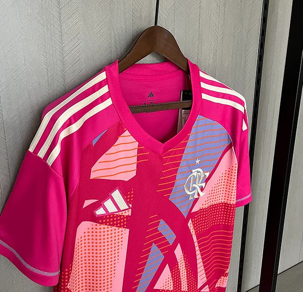 25/26 Flamengo Goalkeeper Pink Jersey S-XXXXL - Image 6