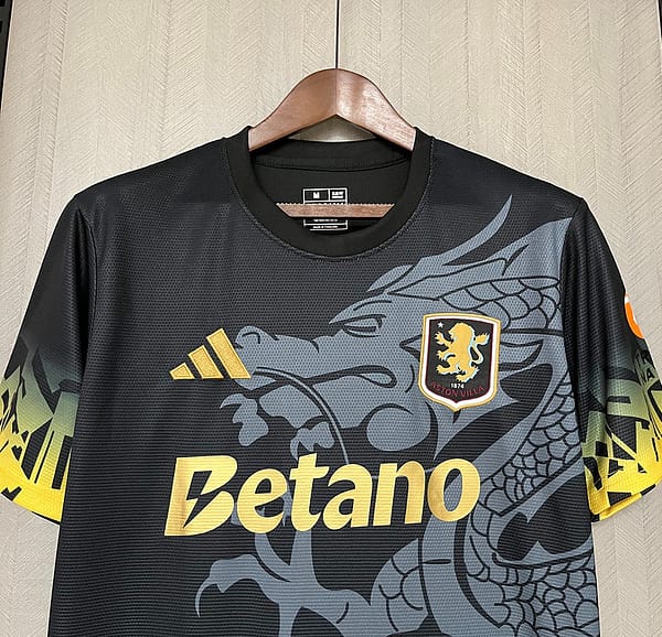 25/26 Aston Villa Black Jersey - Image 8