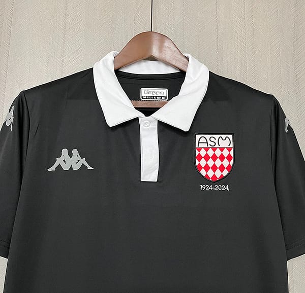 25/26 AS Monaco 100th Anniversary Black Jersey - Image 5