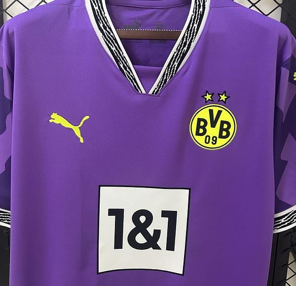 24/25 Borussia Dortmund Purple Goalkeeper Jersey - Image 3