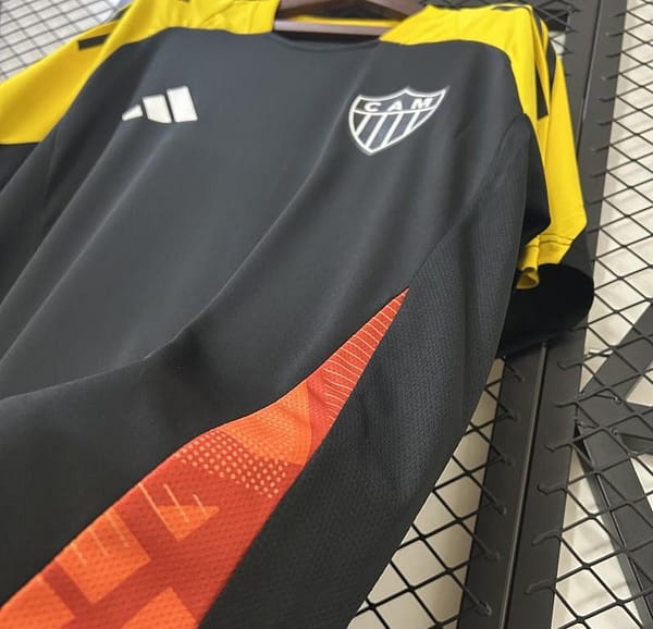 25/26 Atlético Mineiro Training Jersey Black - Image 6