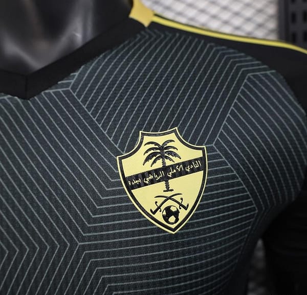 Player Version 25/26 Al-Ahli Saudi FC Black with Geometric Pattern Jersey - Image 2