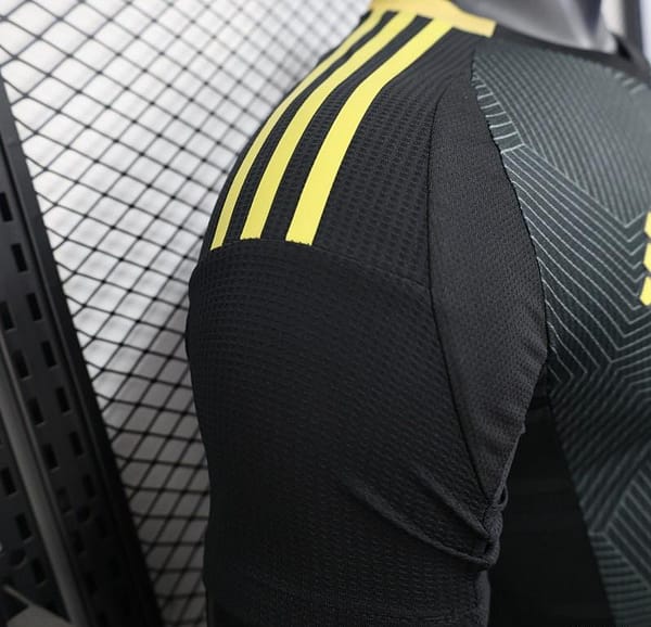 Player Version 25/26 Al-Ahli Saudi FC Black with Geometric Pattern Jersey - Image 8