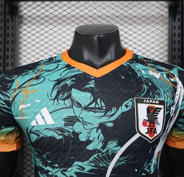 Player Version 2025 Japan Teal with Anime Warrior Jersey - Image 2