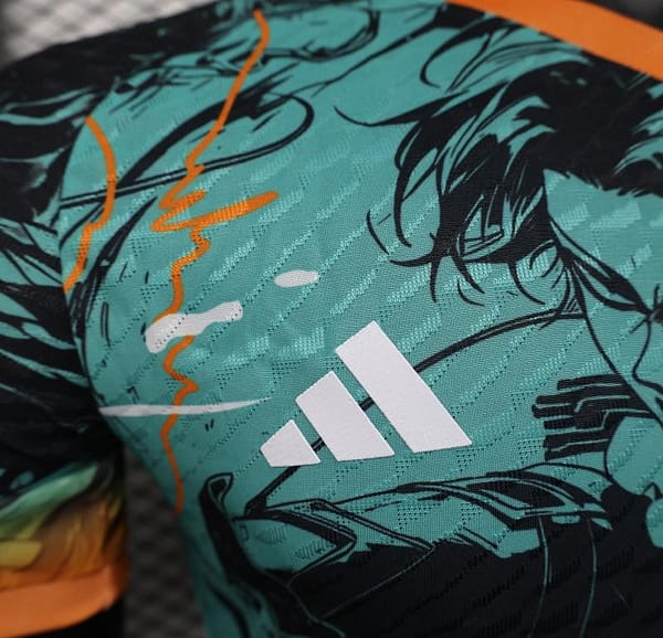Player Version 2025 Japan Teal with Anime Warrior Jersey - Image 3