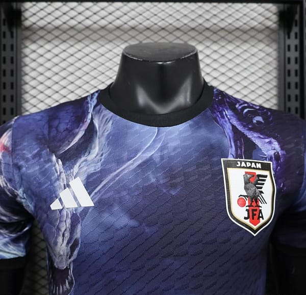 Player Version 2025 Japan NA ZHA Navy Blue with Dragon Jersey - Image 2