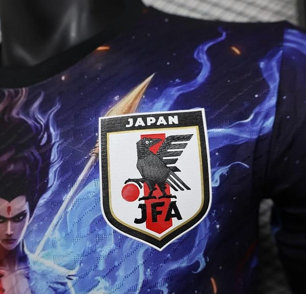Player Version 2025 Japan NA ZHA Black with Fire & Ice Warrior Jersey - Image 2