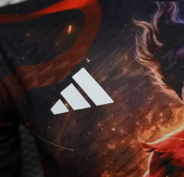 Player Version 2025 Japan NA ZHA Black with Fire & Ice Warrior Jersey - Image 9