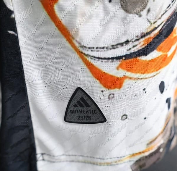 Player Version 2025 Japan White with Abstract Ink Splash Jersey - Image 5