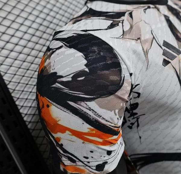 Player Version 2025 Japan White with Abstract Ink Splash Jersey - Image 7