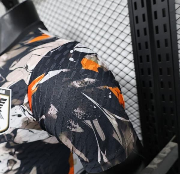 Player Version 2025 Japan White with Abstract Ink Splash Jersey - Image 8
