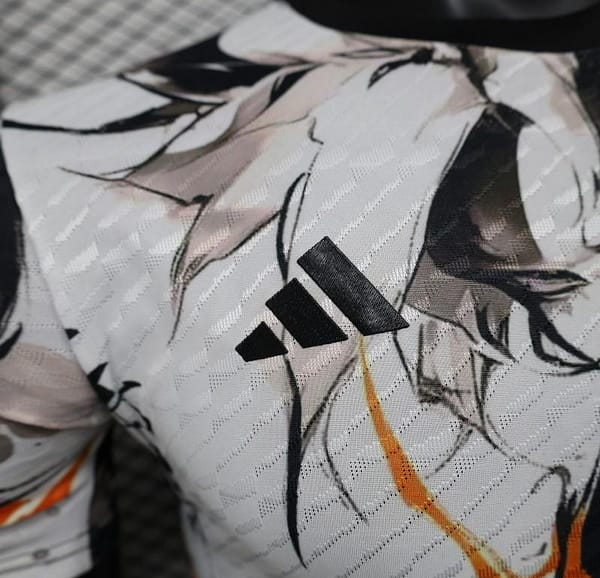 Player Version 2025 Japan White with Abstract Ink Splash Jersey - Image 9