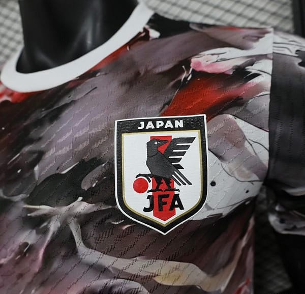 Player Version 2025 Japan National Team Black with One Piece Gear 5 Luffy Design Jersey - Image 2