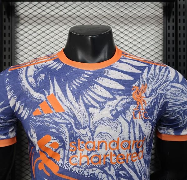 Player Version 25/26 Liverpool Blue with Orange Flaming Bird Special Jersey - Image 3