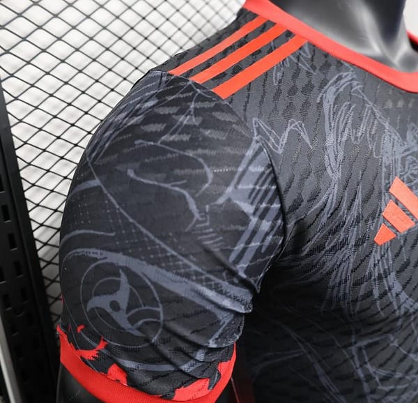 Player Version 2025 Japan National Team Black with Anime Character Design Jersey - Image 8