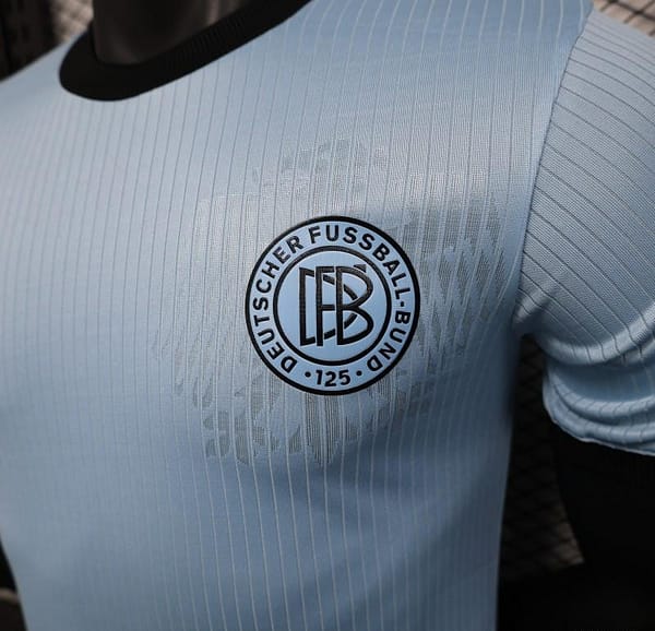 Player Version 2025 Germany 125Th Anniversary Light Blue with Adidas Retro Design Jersey - Image 3