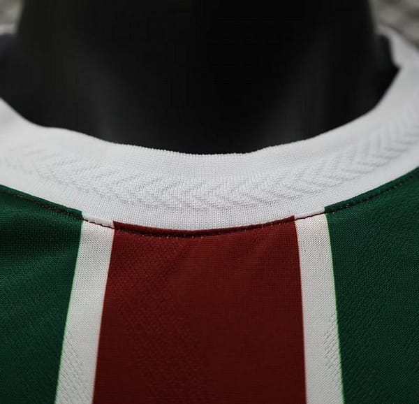 Player Version 25/26 Fluminense Green and Burgundy Vertical Striped with White Trim Jersey - Image 10