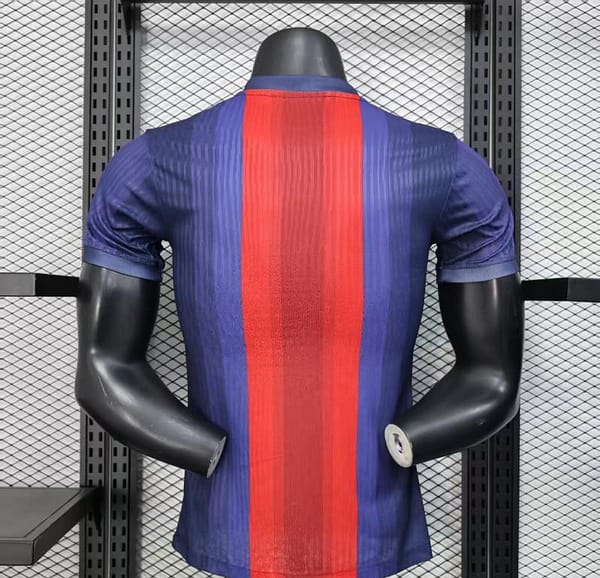 Player Version 25/26 Barcelona Blue and Red Striped with Spotify Sponsor Jersey - Image 4