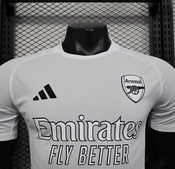 Player Version 25/26 Arsenal White with Emirates Sponsor Jersey - Image 2