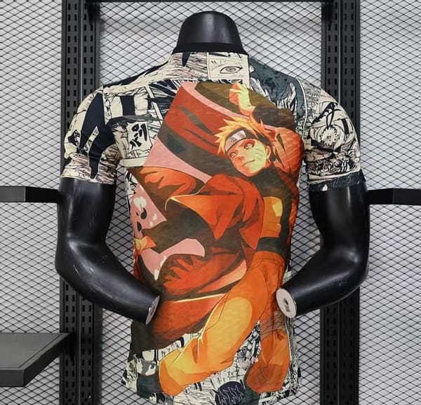 Player Version 2025 Japan White with Naruto Anime Character Graphic Jersey - Image 4
