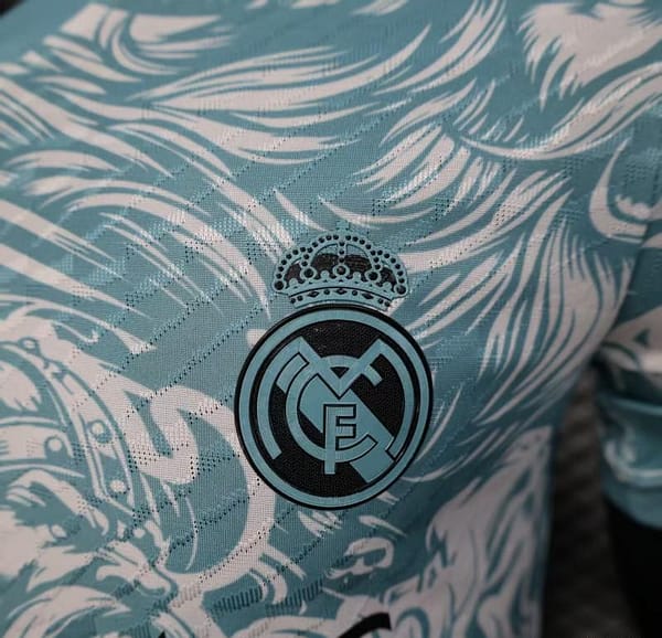 Player Version 25/26 Real Madrid Light Blue with Viking Warrior Pattern Jersey - Image 9