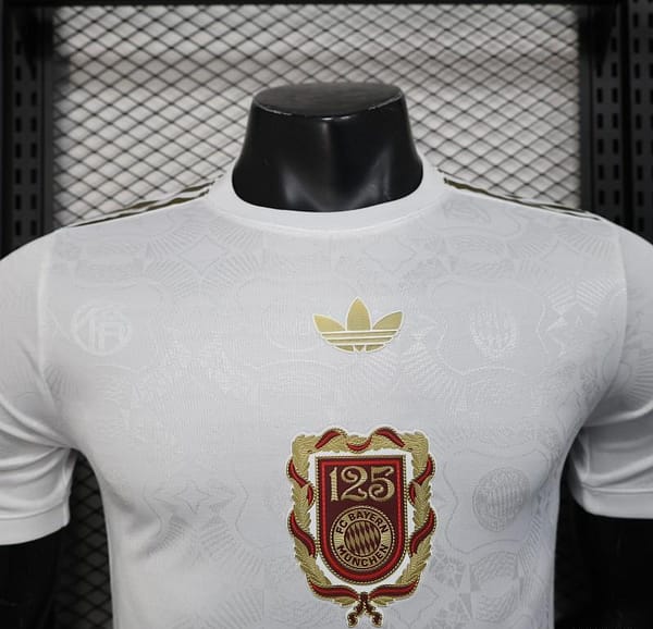 Player Version 25/26 Bayern Munich White with 125th Anniversary Emblem Jersey - Image 3