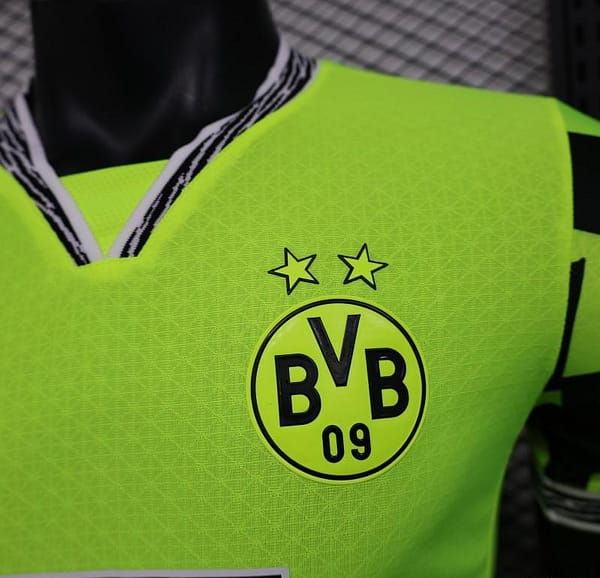 Player Version Borussia Dortmund 25/26 Neon Green Home Jersey with 1&1 Sponsor - Image 2