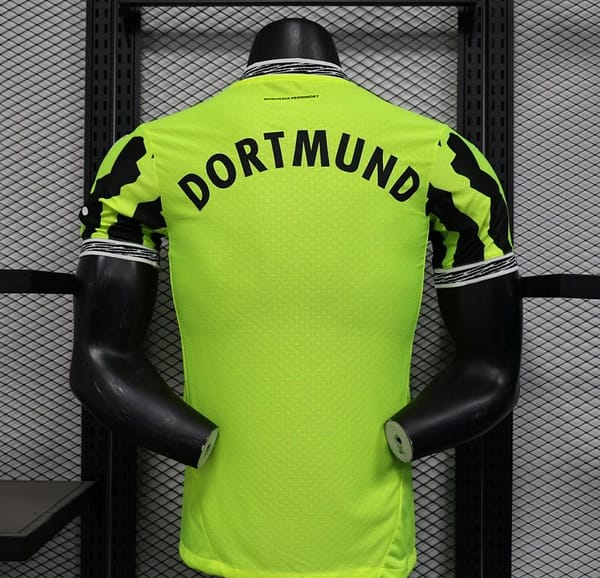 Player Version Borussia Dortmund 25/26 Neon Green Home Jersey with 1&1 Sponsor - Image 5